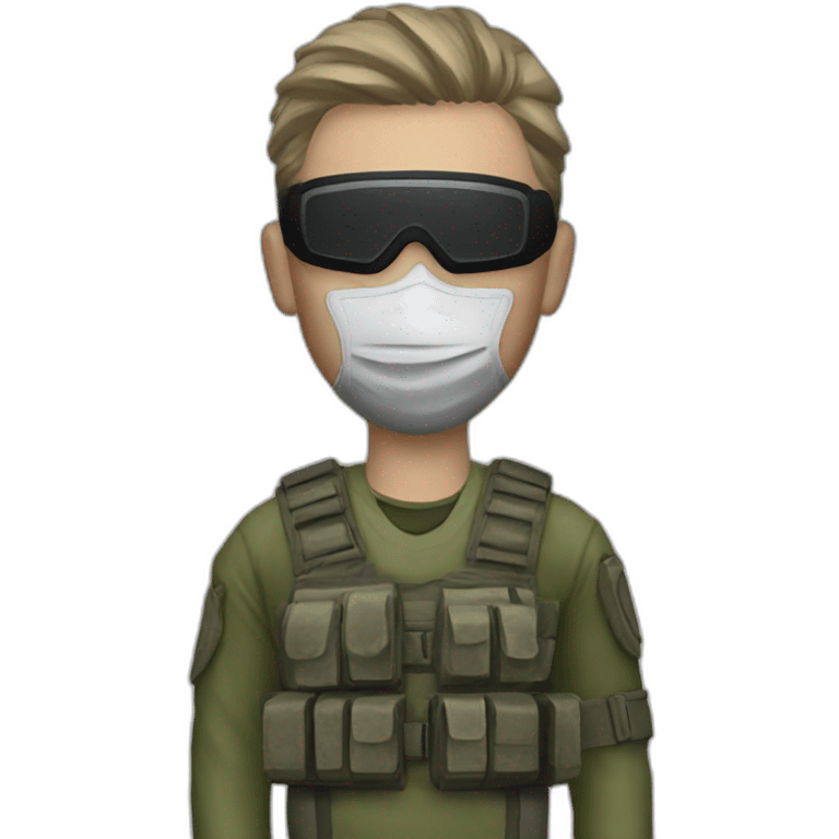 Simon Riley wearing Mask from Call of Duty emoji