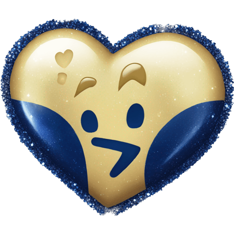 navy sparkle heart emoji