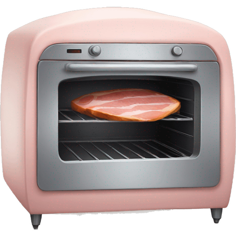 Oven with ham inside emoji