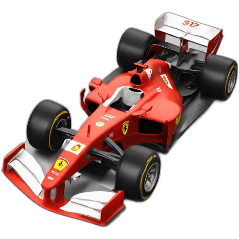 Ferrari formula one car emoji