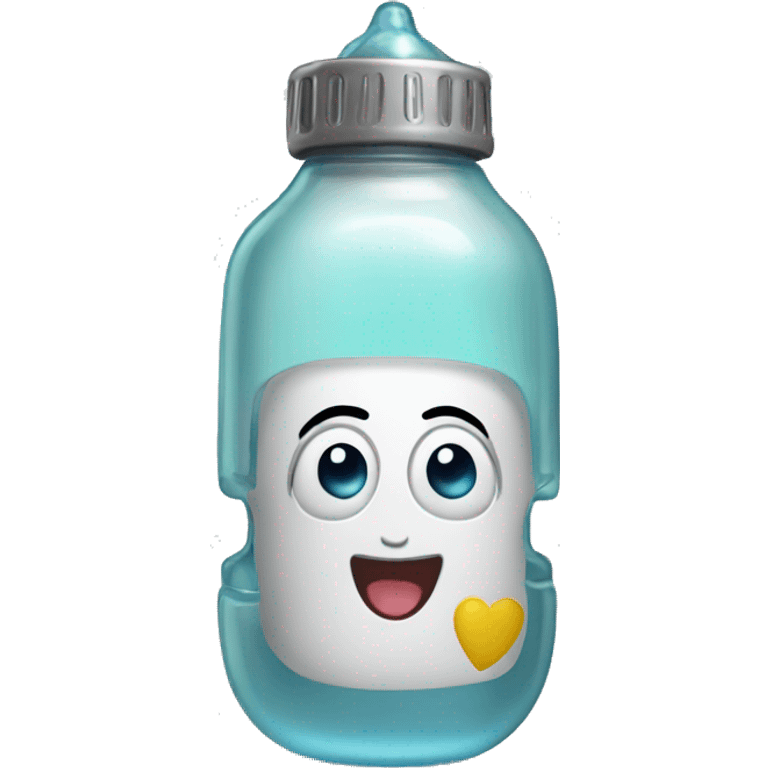 robotic baby-bottle emoji