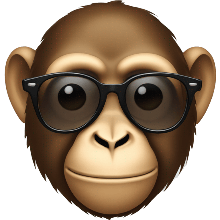 Monkey with sunglasses emoji