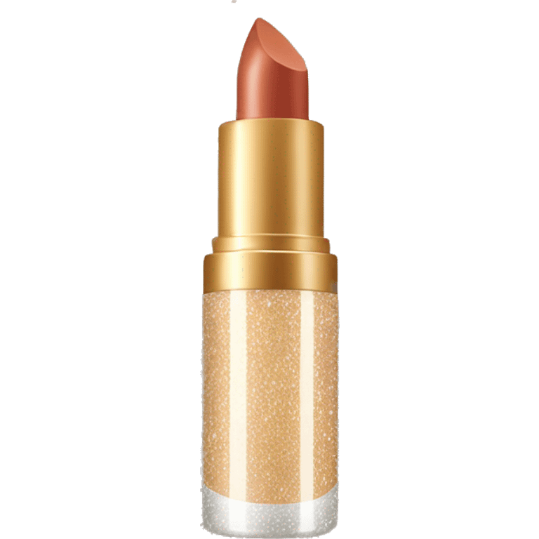 beige sparkly lipgloss container emoji