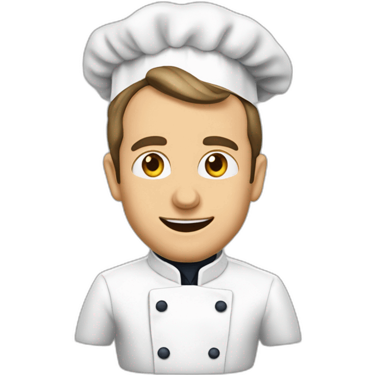 Emmanuel Macron en chef de cuisine  emoji