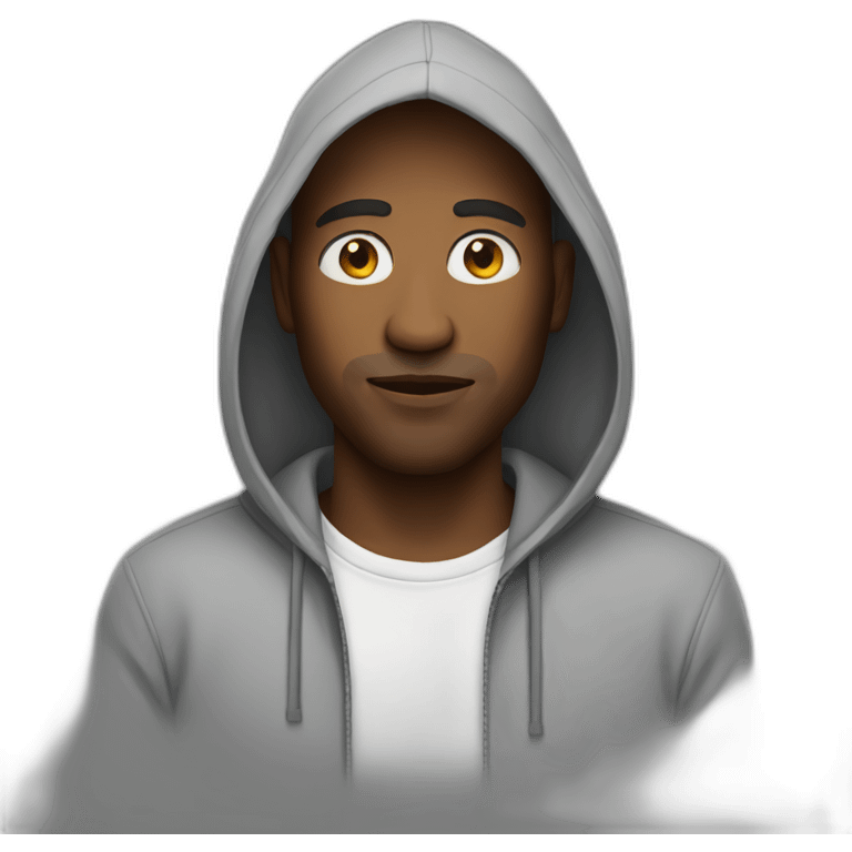 Man in a hoodie emoji