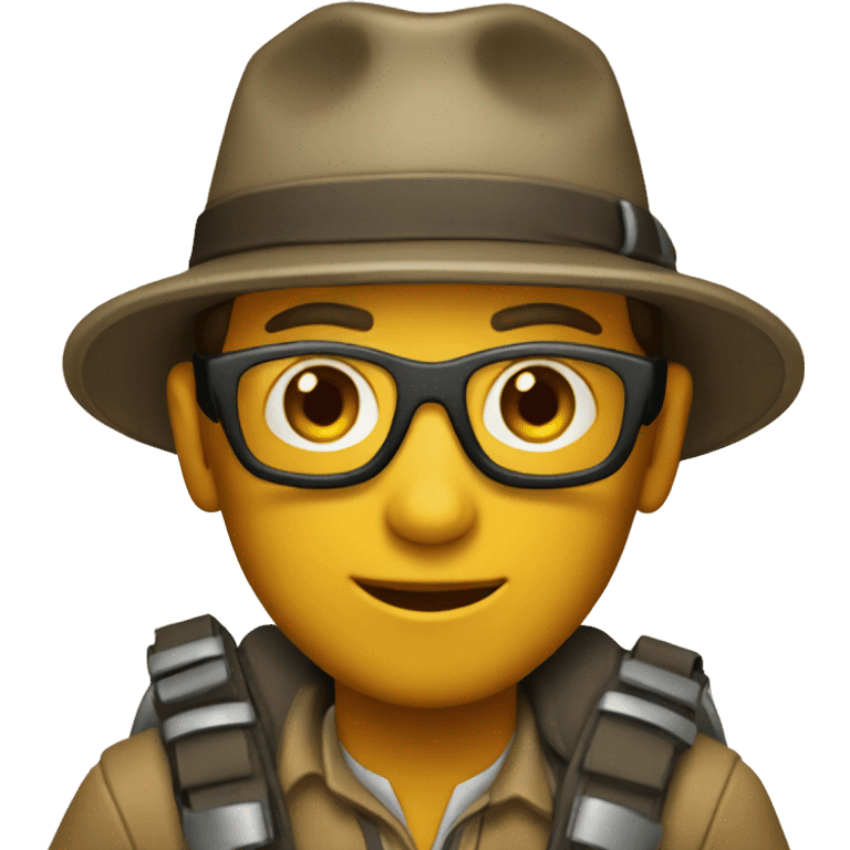 Explorer with map emoji