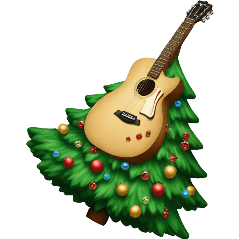 Taylor Swift christmas tree Farm inspired guitar  emoji