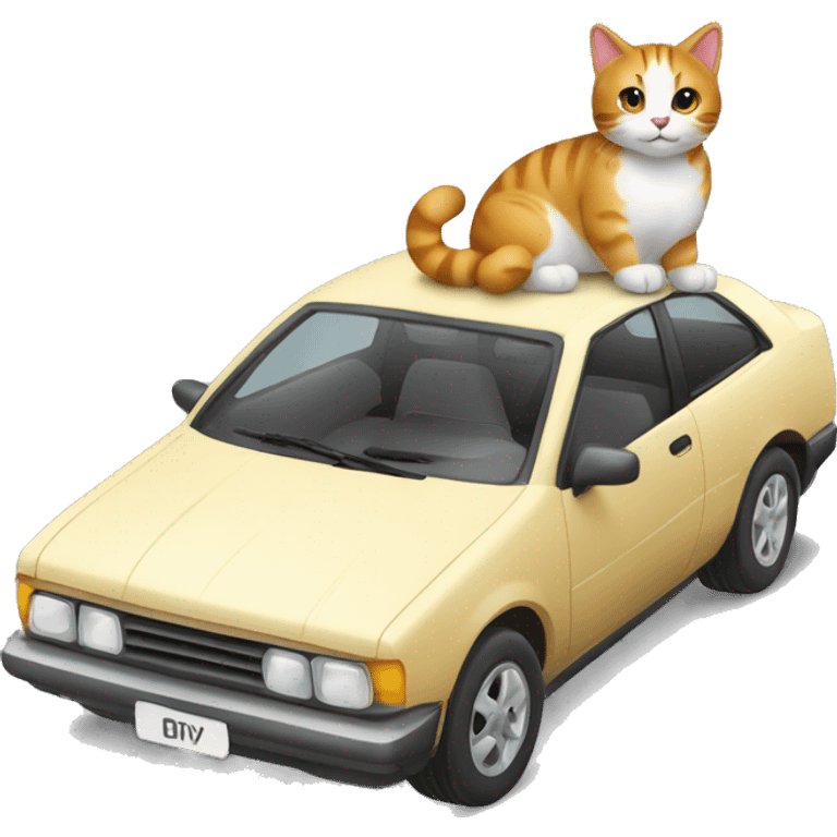 Fusión de un gato y un coche  emoji