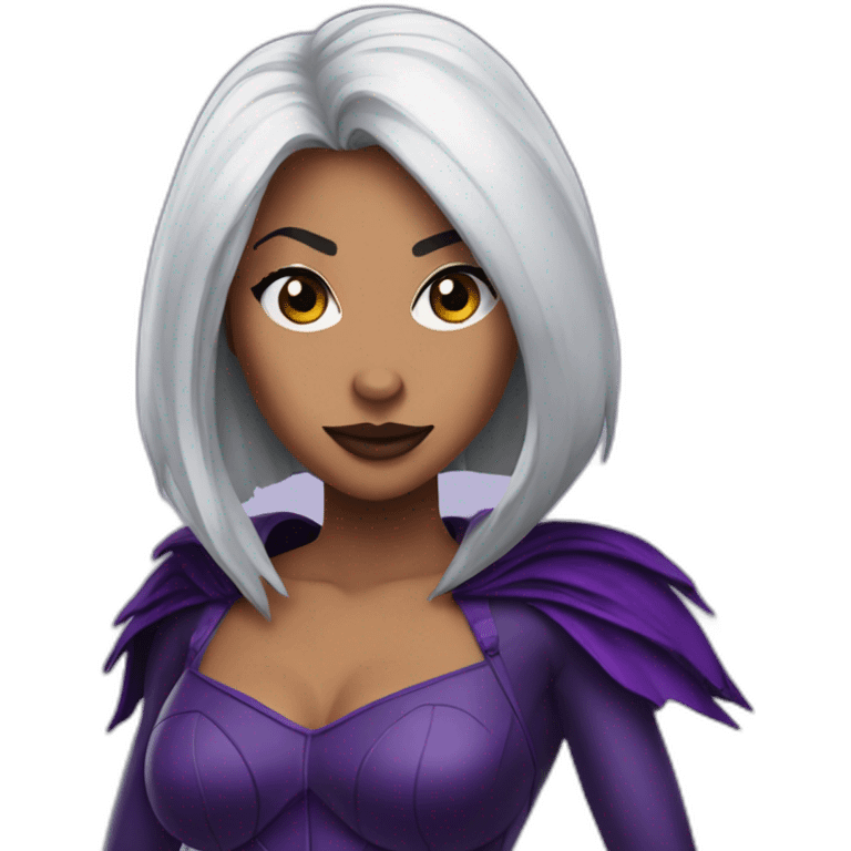 The character from teen titans called Raven emoji