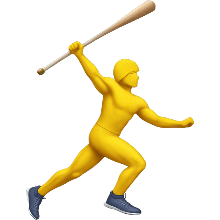 javelin throw yellow body emoji