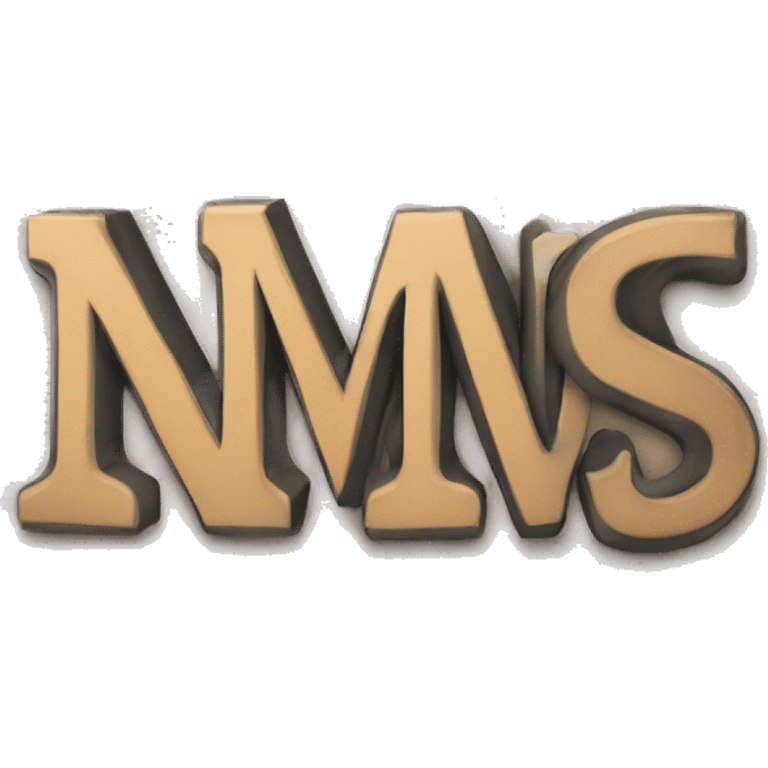 Large styled letters "NMS" emoji