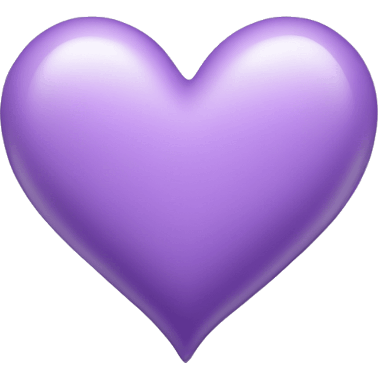 Light purple heart  emoji