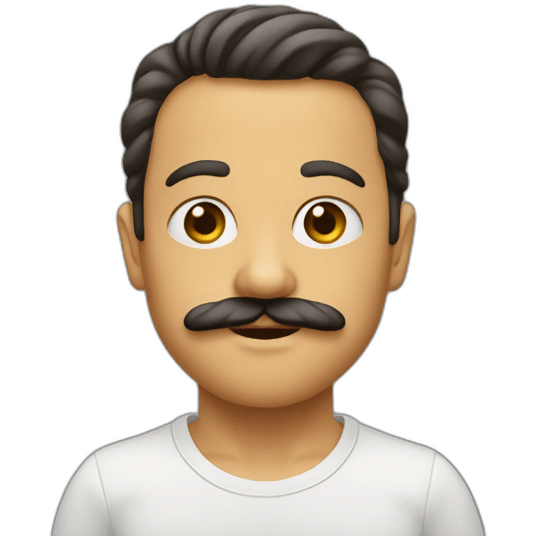 Bebê bigode emoji