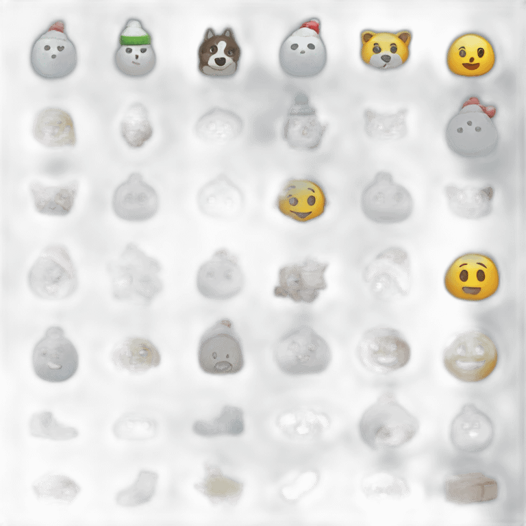 A selection of winter emojis emoji