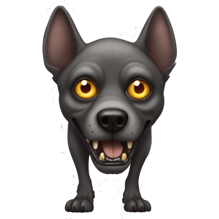 Scary dog skinwalker  emoji