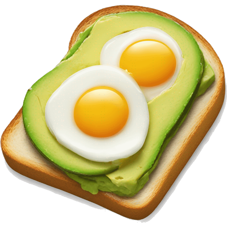 avocado toast with egg emoji