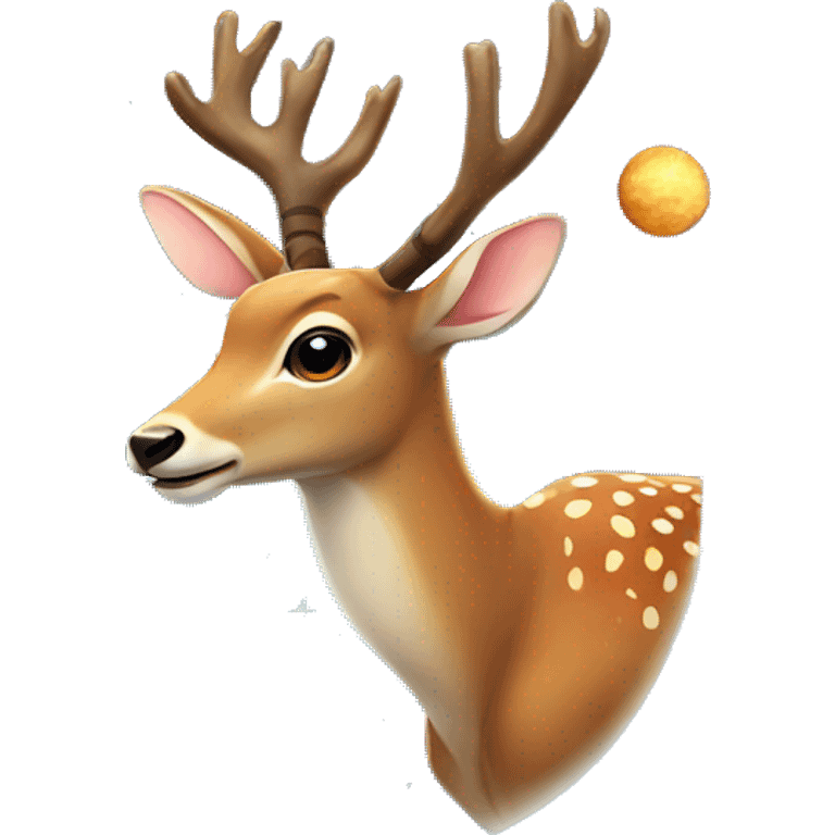 Deer in space emoji