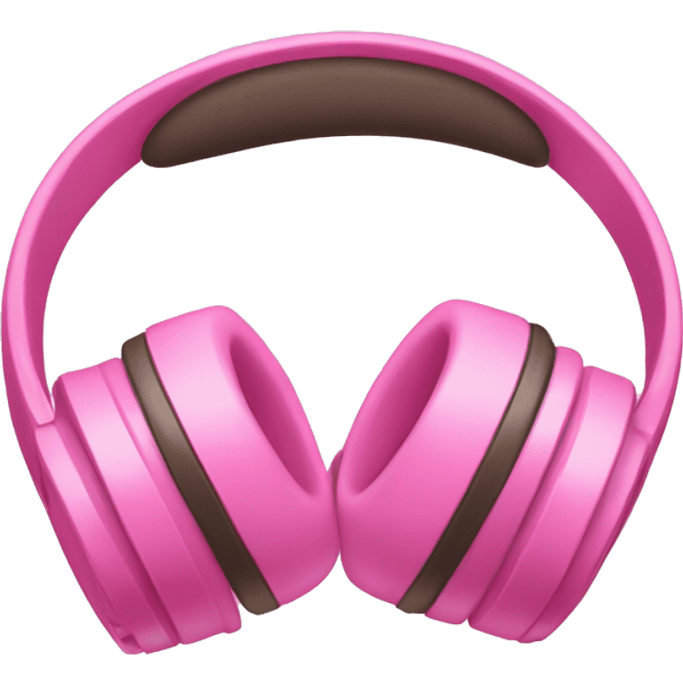 Headphones with cute pink bows  emoji