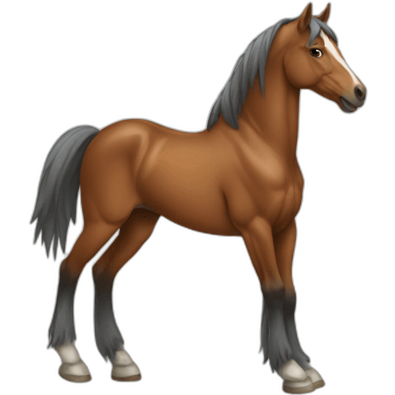 Two legged horse emoji