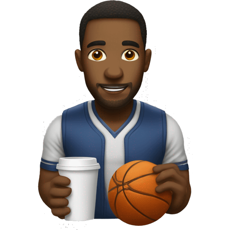 basketball drinks coffee emoji