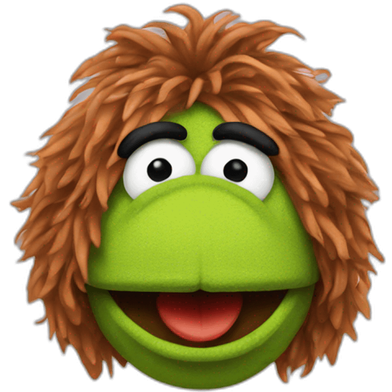 Muppet with big nose emoji