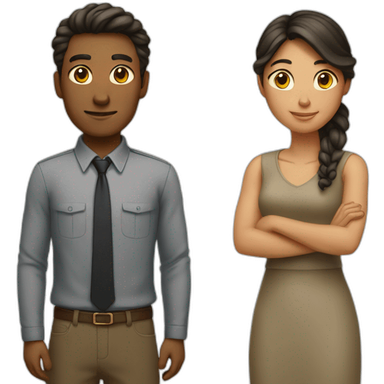 men and women standing side by side emoji