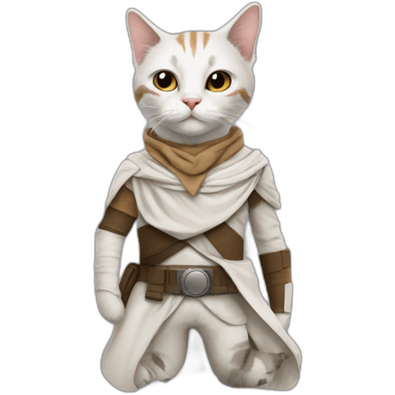 Cat in costume star wars emoji