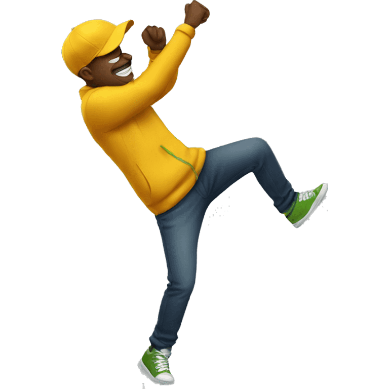 guy dabbing emoji