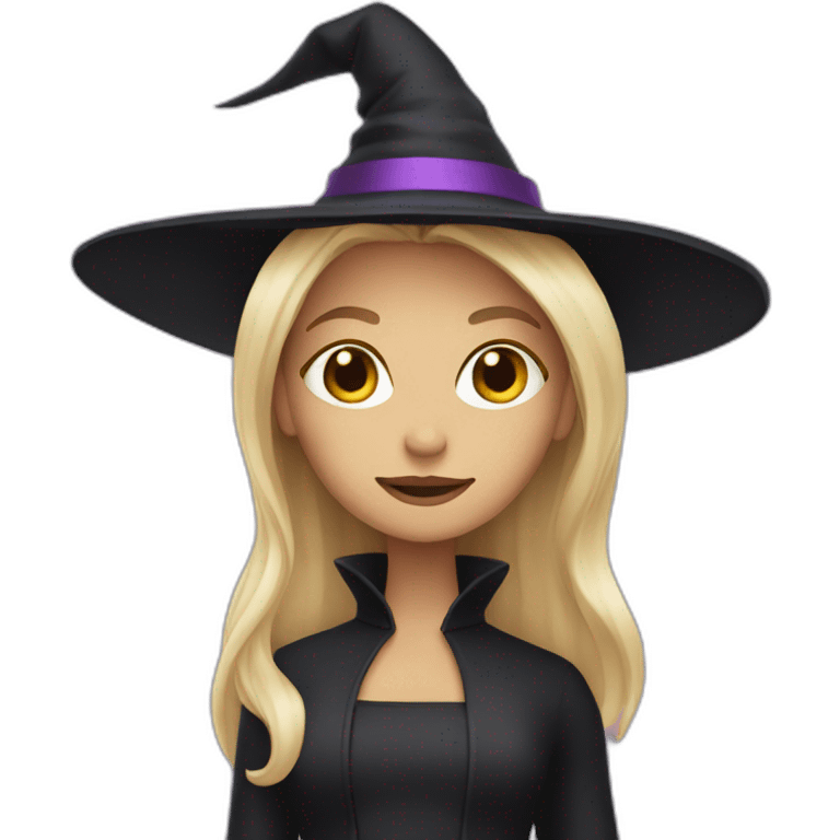 Witch with blonde hair emoji