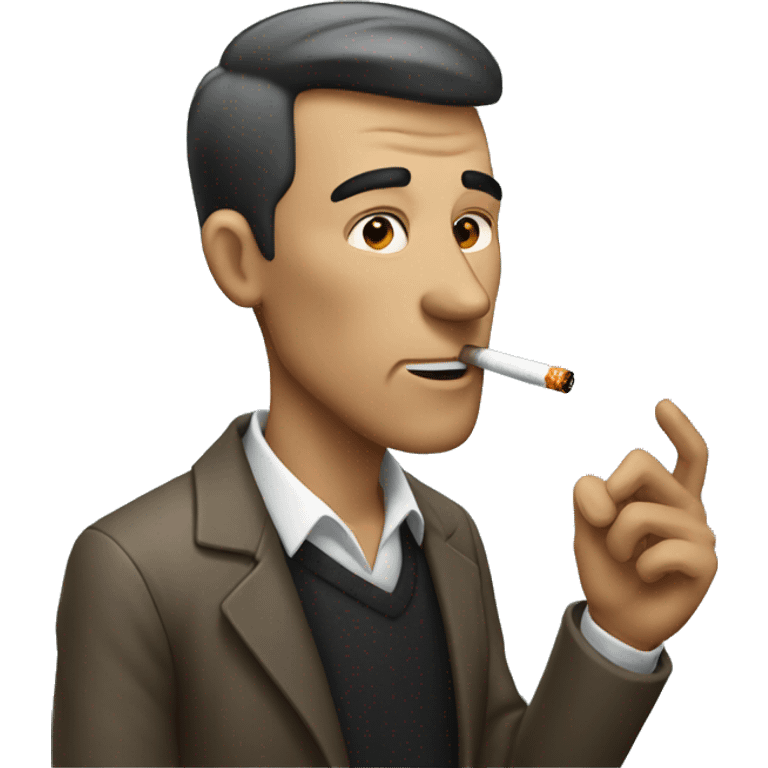 A man smoking a cigarette  emoji