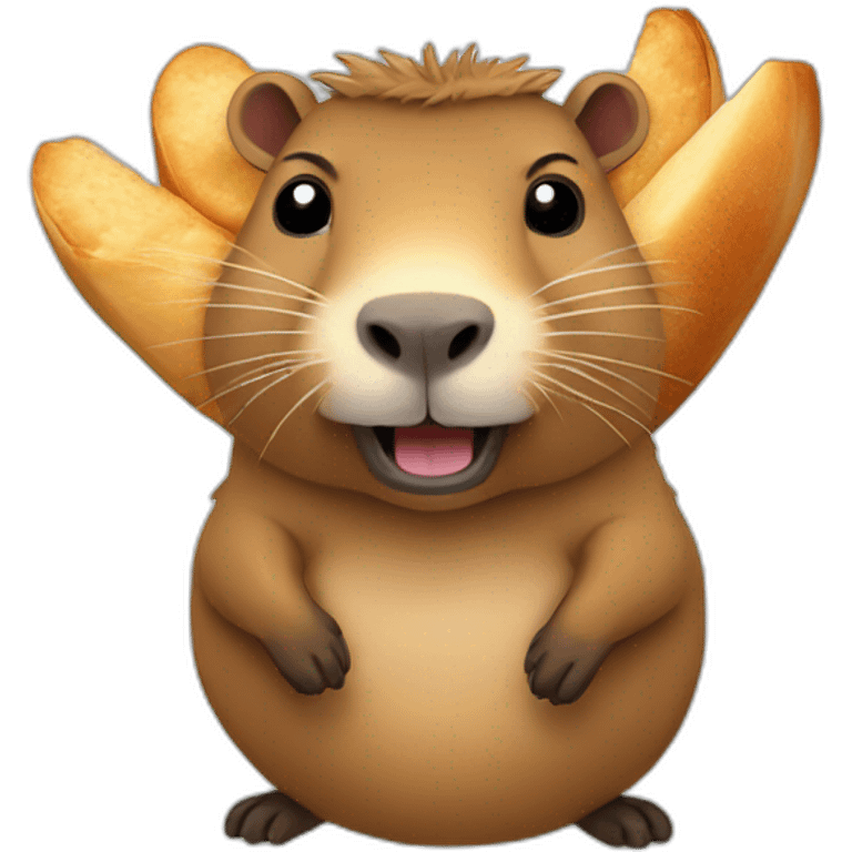 capybara-with-croissant emoji