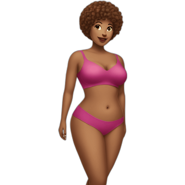 bold curves woman emoji