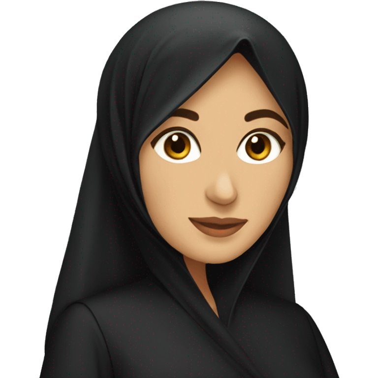 Iranian Women in Aabaya emoji