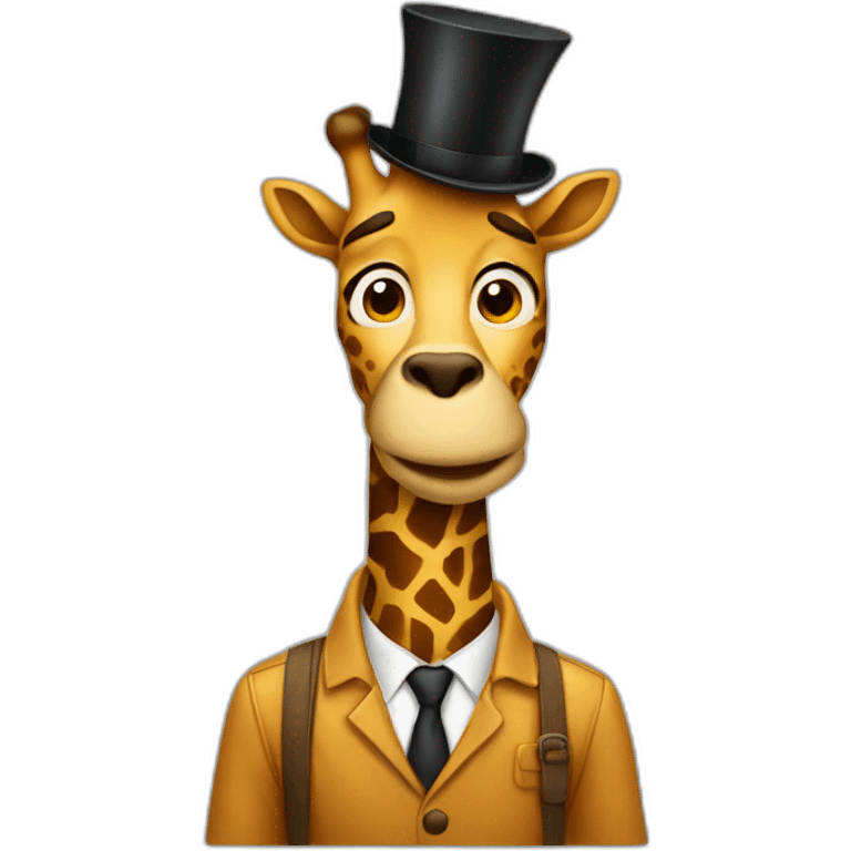 Homme sur girafe emoji