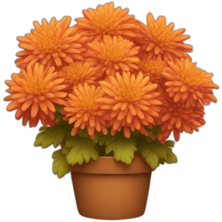 Fall mums emoji