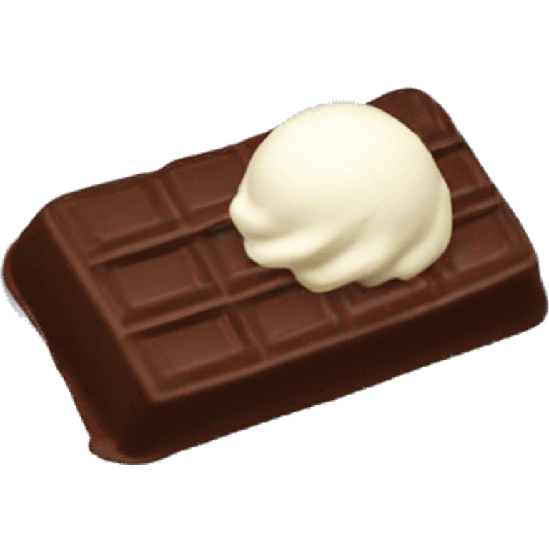 Ice Cream Bar Covered In Chocolate Shell emoji