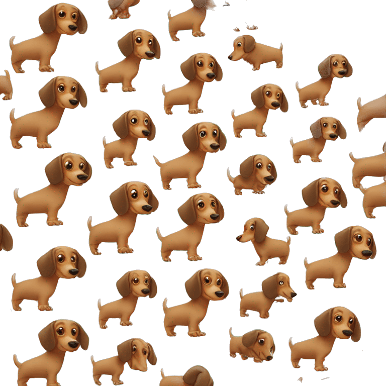 dachshund dog ￼ emoji