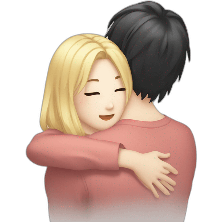 bangchan skz 2022  and blonde girl hugging emoji