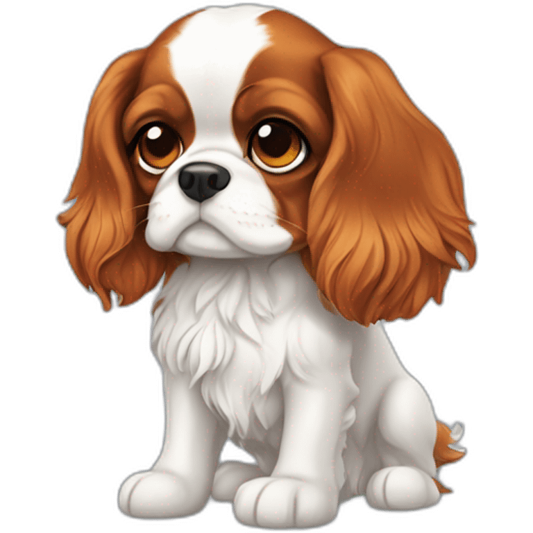 Cavalier king charles tricolore emoji