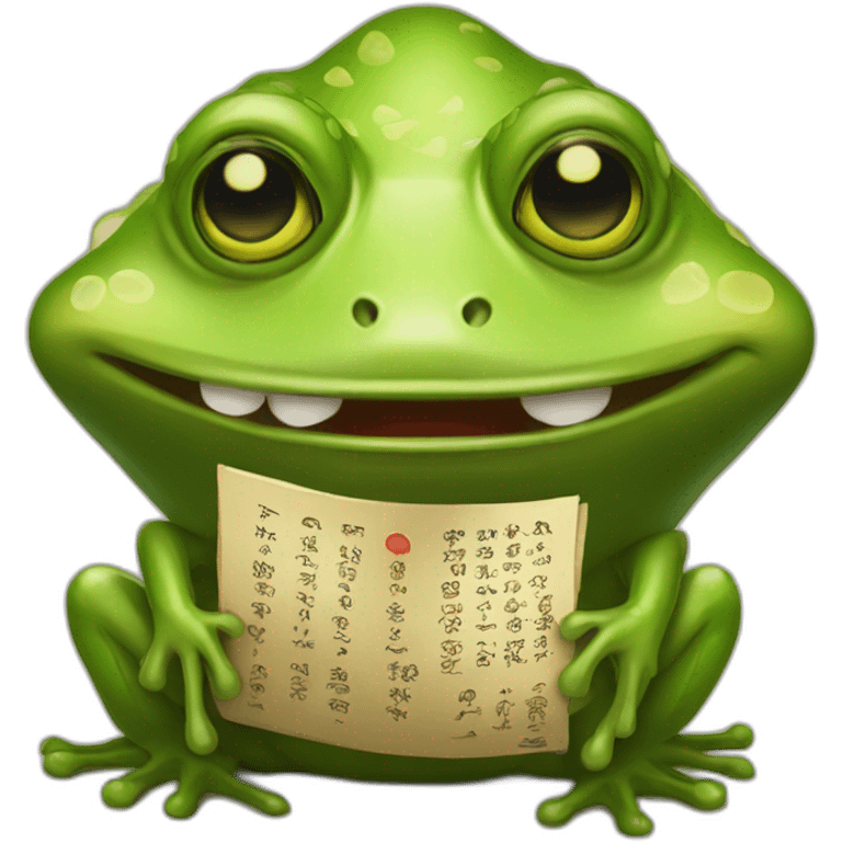 frog fortune teller emoji