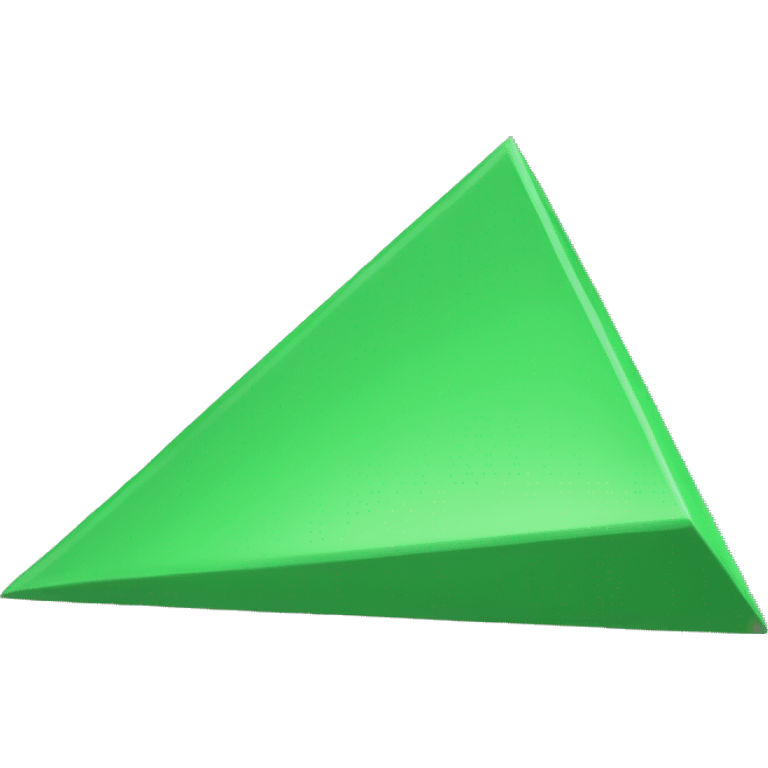 triangulo verde unicolor no 3D emoji