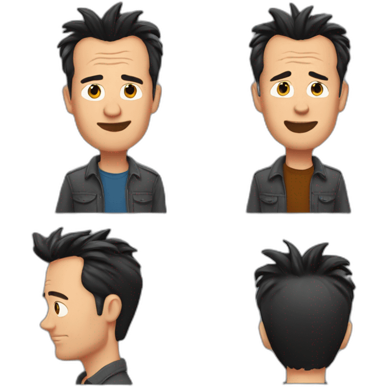 Chandler Bing says goodbye emoji