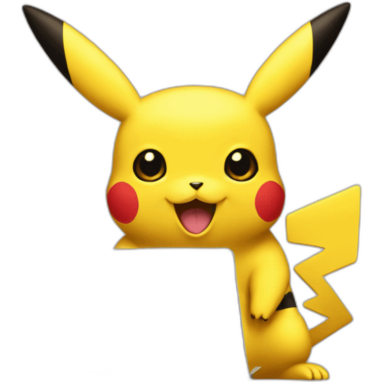 pikachu holding laptop emoji