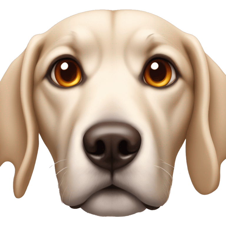 Chien avec des yeux rouges  emoji