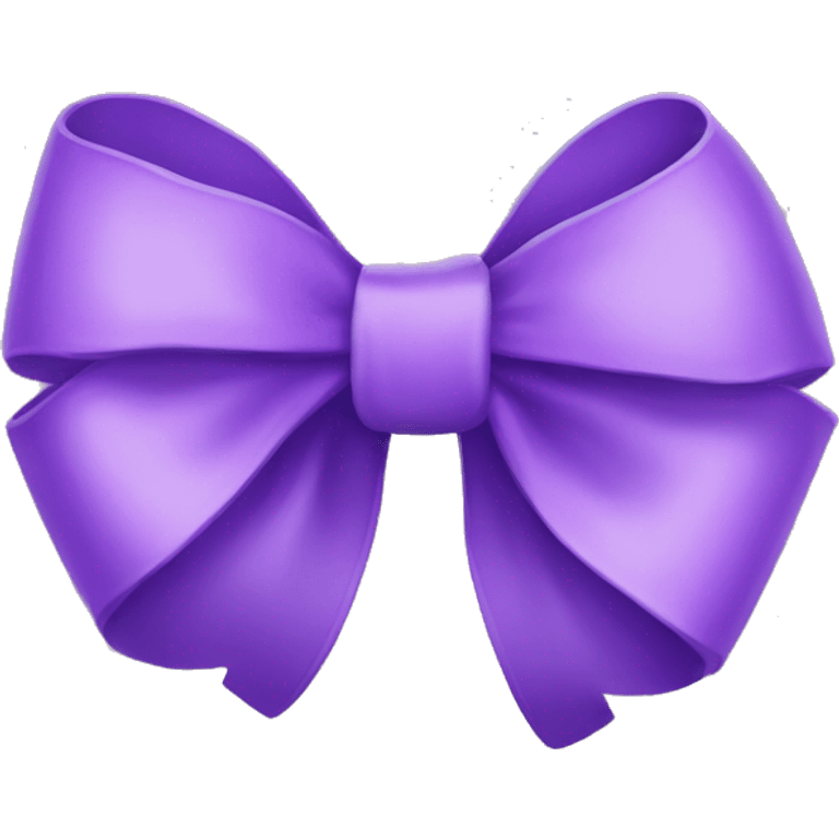 Purple bow emoji