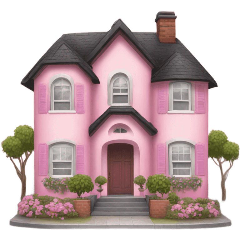 girly house  emoji