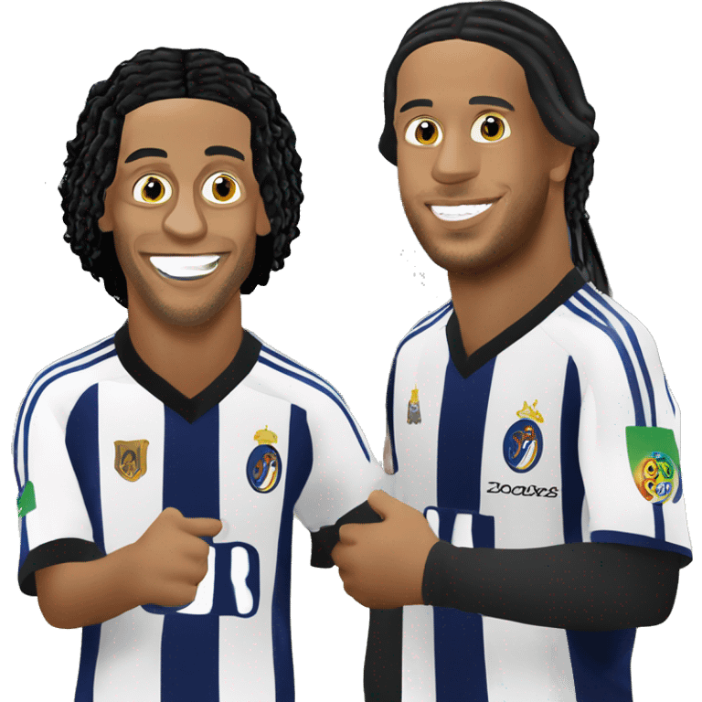 Ronaldinho with Quaresma emoji