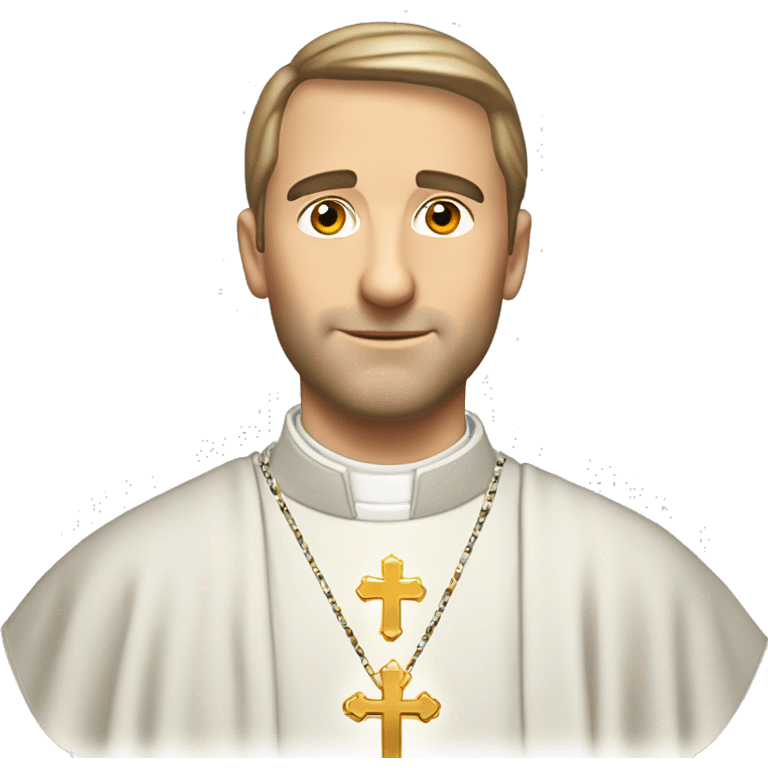 Caucasian Catholic priest in tridentine vestments emoji