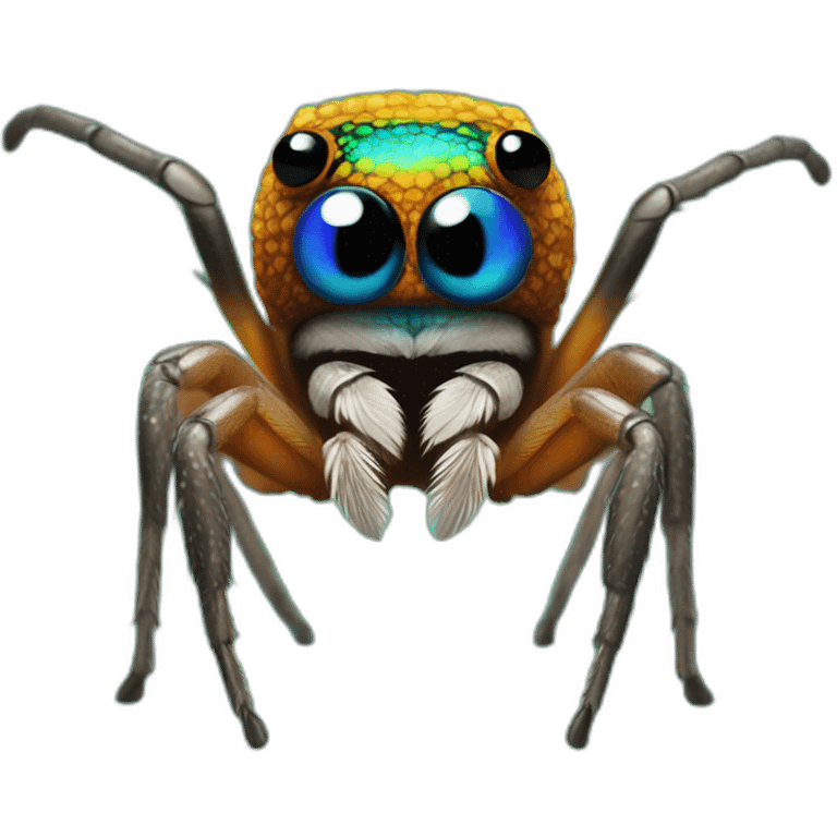 Peacock spider emoji