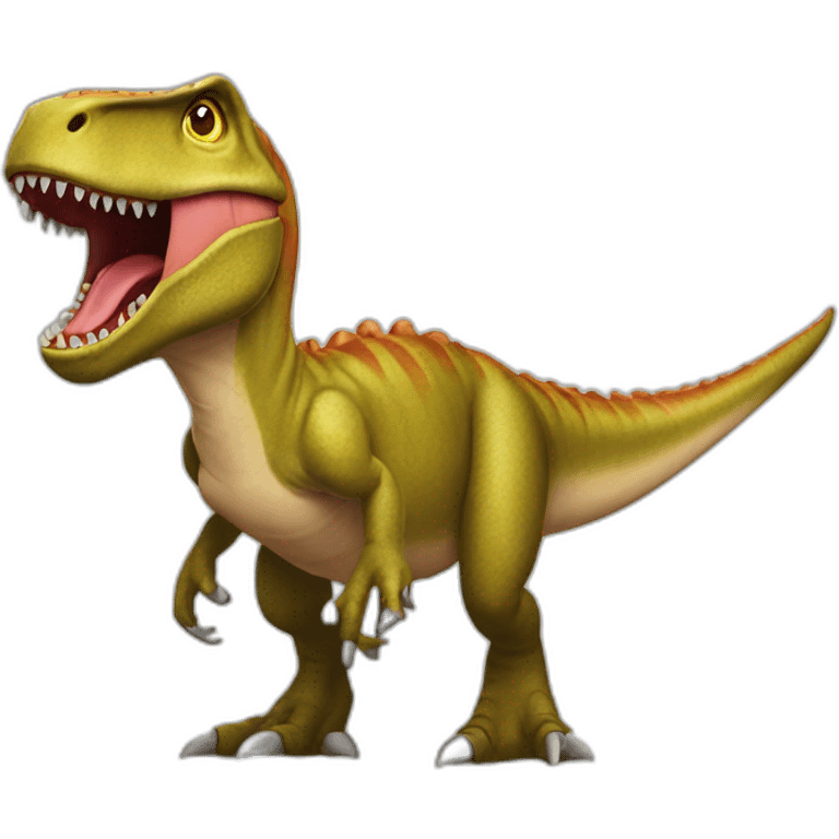 Trex wearing a fadora emoji